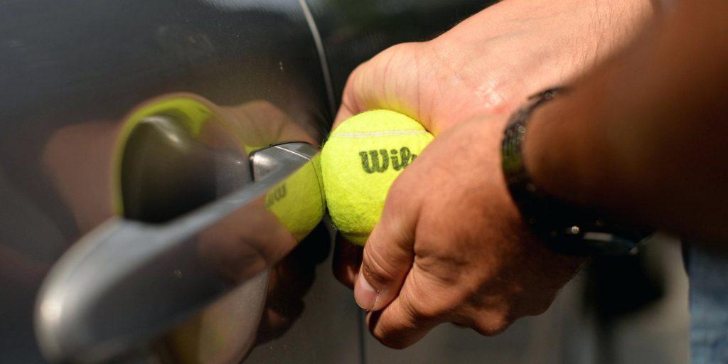 Use A Tennis Ball To Unlock Car Door