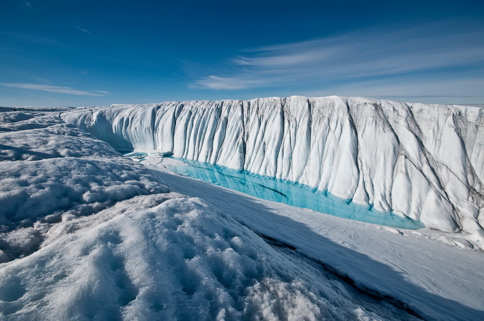 Glaciers and ice sheets hold about 69 percent of the world's freshwater
