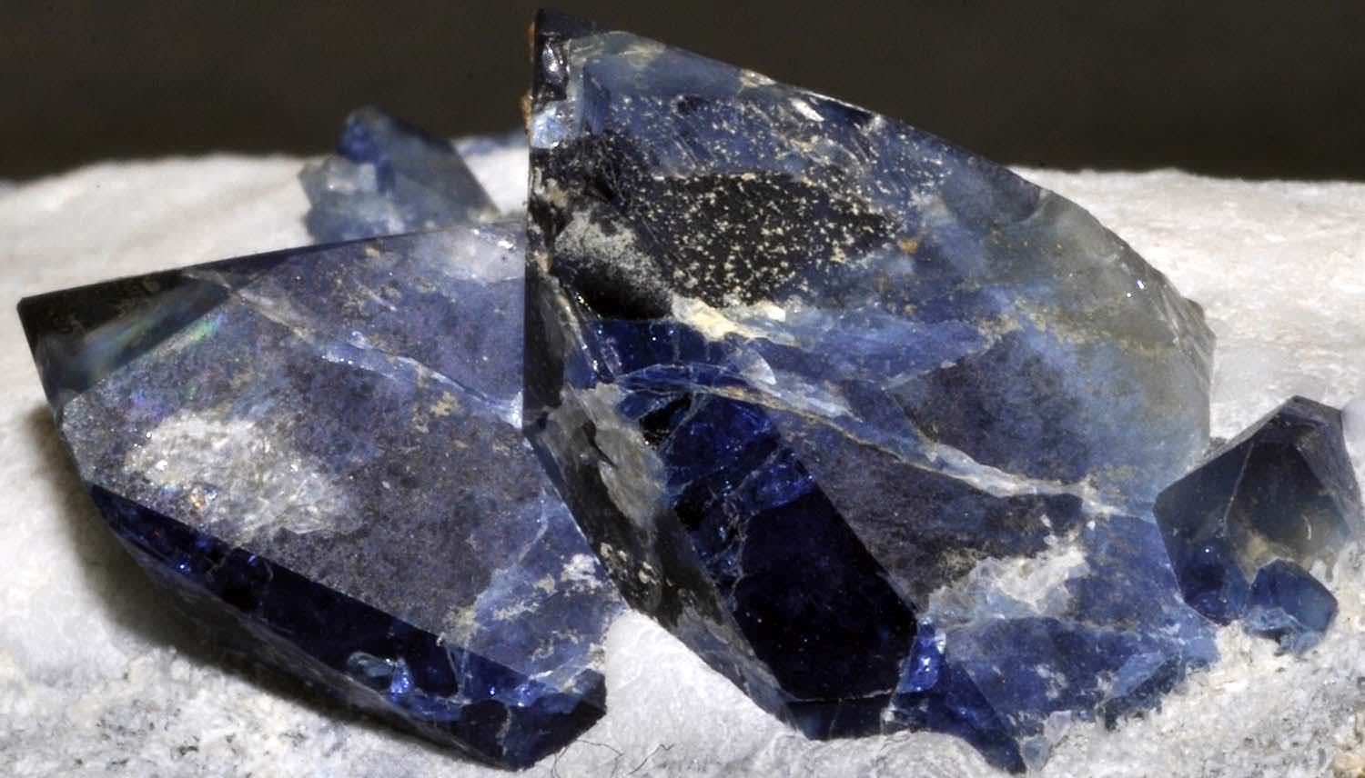 Benitoite gems