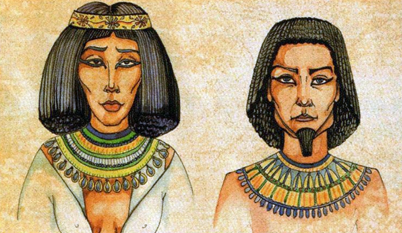 Both men and women wore makeup