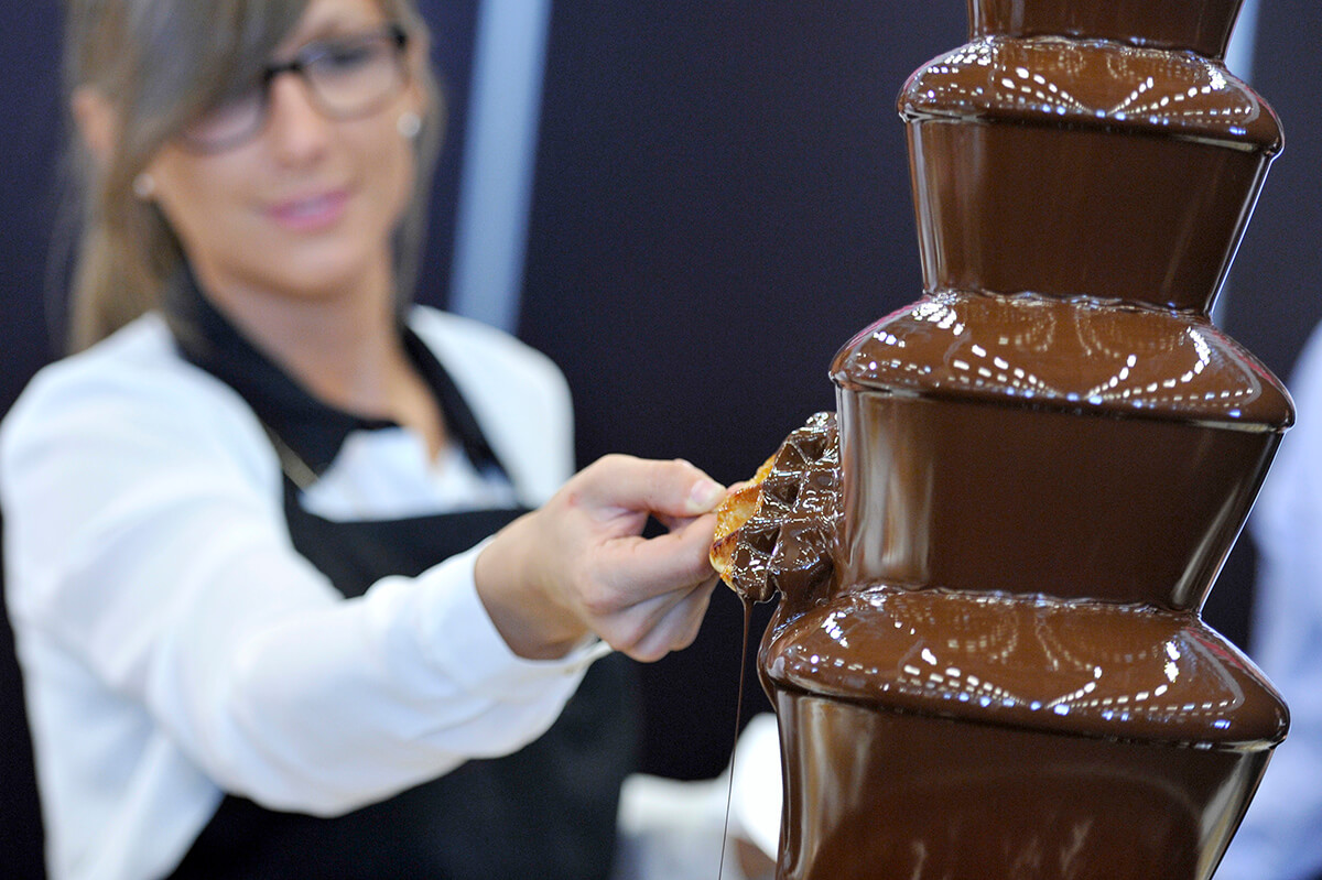 A pair of British confectioners invented solid chocolate