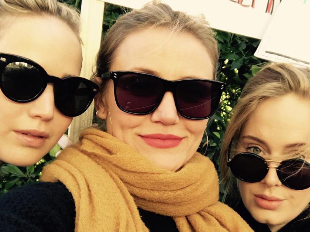 Jennifer Lawrence, Cameron Diaz, and Adele